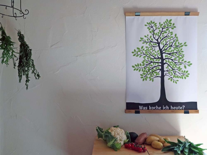Was koch ich heute - Rezepteposter in der Küche