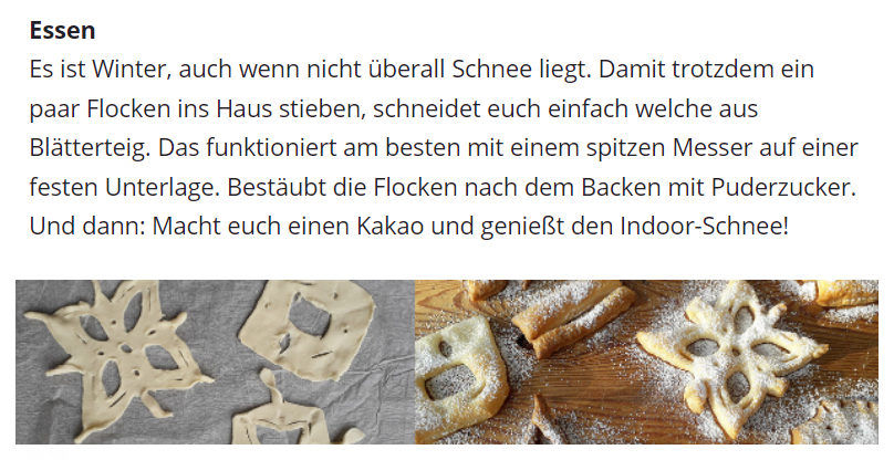 Newsletterartikel_Schneeflocken aus Blätterteig