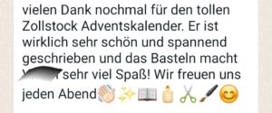 super Feedback zum Adventskalender Arifs Abenteuer