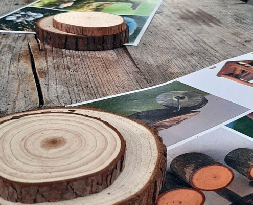 Wichtelhäuser bauen beim Kindergeburtstag